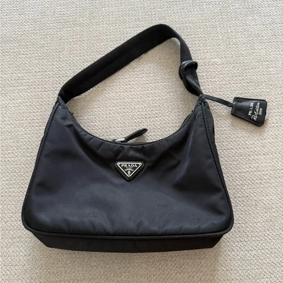 Prada Black Nylon Shoulder Bag - Picture 1 of 2